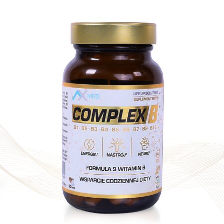 Witamina B - COMPLEX B - formuła 9 witamin B1, B2, B3, B4, B5, B6, B7, B9, B12