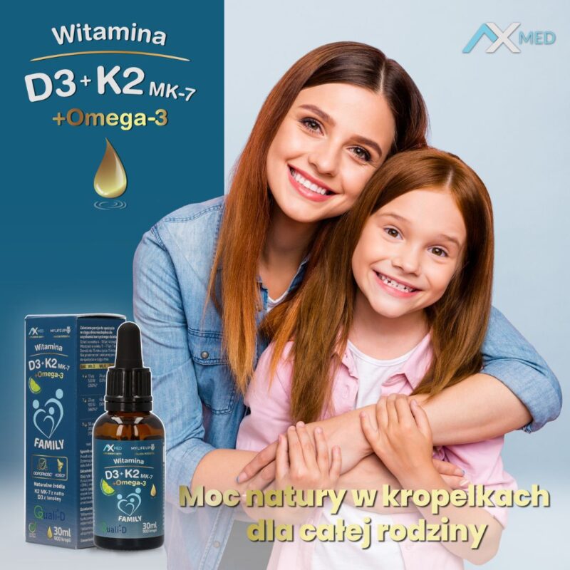 Witamina D3 + K2 MK-7 + Omega-3 (DHA i EPA) suplement diety w kroplach - obrazek 3
