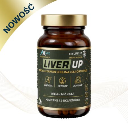 LIVER UP – suplement diety wspierający wątrobę, z NAC, choliną, ostropestem, LOLA i sulforafanem