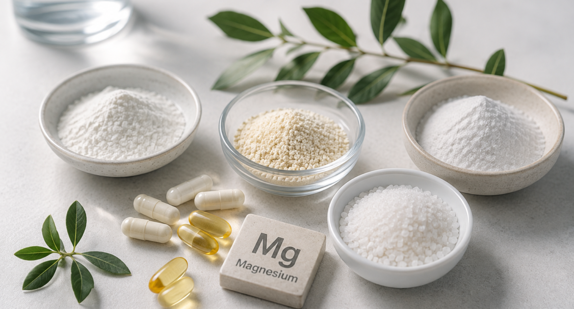 Formy magnezu – cytrynian magnezu, jabłczan magnezu i diglicynian magnezu